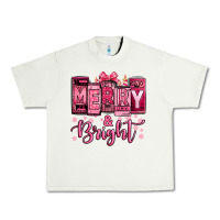 Pistachio merry and bright pink Christmas Urban Heavy Tee - Jasminsmagicworld