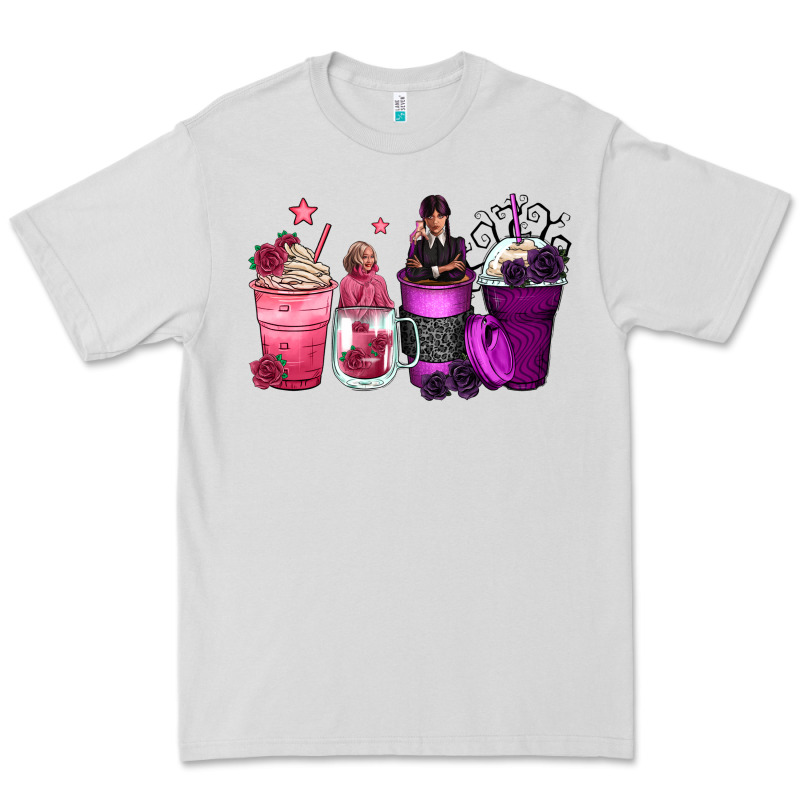 Wednesday And Enid Coffee Cups Premium Tee by Zillion Design Studio | Teevron