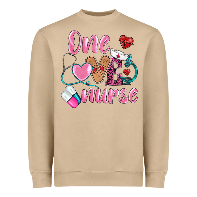 One Loved Nurse Heavyweight Sweatshirt by BarkalooDesign | Teevron