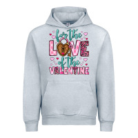 Heather Grey for the love of the valentine Urban Hoodie - OliviaCreatesArt