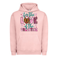 Pigment Salmon for the love of the valentine Urban Hoodie - OliviaCreatesArt
