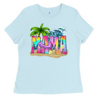 Baby Blue summer mama Ladies Tee - texasbilliewilder
