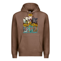 Chestnut Obsessive Cow Disorder with Cows Premium Hoodie - texasbilliewilder