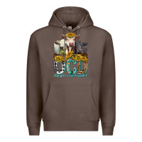 Coffee Obsessive Cow Disorder with Cows Premium Hoodie - texasbilliewilder