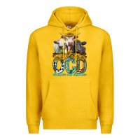 Lemon Obsessive Cow Disorder with Cows Premium Hoodie - texasbilliewilder