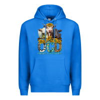 True Royal Obsessive Cow Disorder with Cows Premium Hoodie - texasbilliewilder