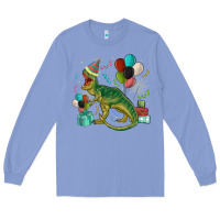 Colony Blue party t rex Long Sleeve Tee - MaliasSmallBusiness