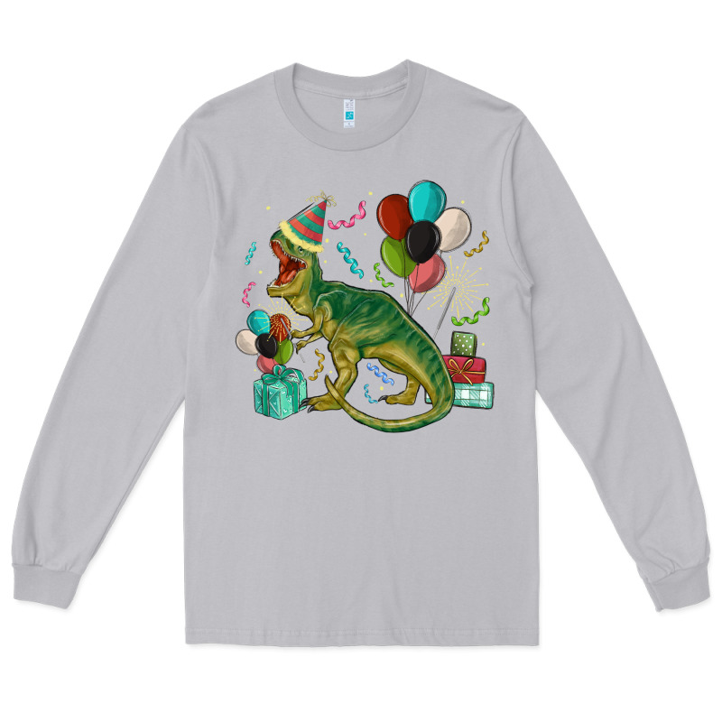 Party T Rex Long Sleeve Tee by MaliasSmallBusiness | Teevron