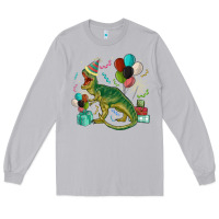 Moon Dust party t rex Long Sleeve Tee - MaliasSmallBusiness