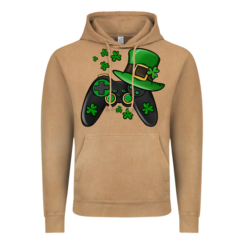 St Patricks Day Gamer Vintage Hoodie by Jasminsmagicworld | Teevron