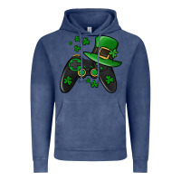 Vintage Denim St Patricks Day Gamer Vintage Hoodie - Jasminsmagicworld
