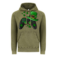 Vintage Olive St Patricks Day Gamer Vintage Hoodie - Jasminsmagicworld