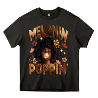 Asphalt melanin poppin Heavy Core Tee - Zillion Design Studio