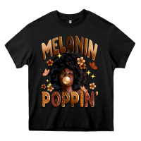 Black melanin poppin Heavy Core Tee - Zillion Design Studio