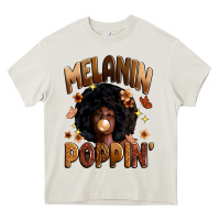 Cream melanin poppin Heavy Core Tee - Zillion Design Studio