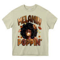 Mossy melanin poppin Heavy Core Tee - Zillion Design Studio