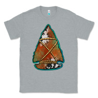 Heather Grey cowhide rusty arrowhead Classic Tee - Jasminsmagicworld