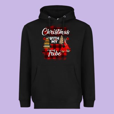 Christmas With My Tribe Heavyweight Hoodie Designed By Bettercallsaul
