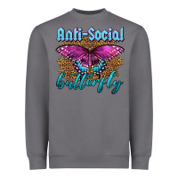 Storm Western Anti-Social Butterfly Heavyweight Sweatshirt - LillyAllenDesigns
