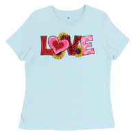 Valentine's Day Love Sunflowers Ladies Tee | Teevron