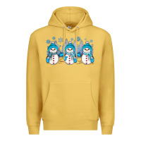 Antique Gold snowman winter Premium Hoodie - JahusDesignShop