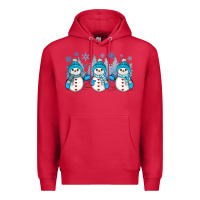 Cardinal snowman winter Premium Hoodie - JahusDesignShop