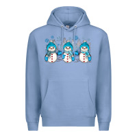 Colony Blue snowman winter Premium Hoodie - JahusDesignShop
