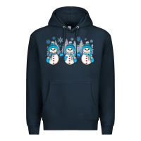 Navy snowman winter Premium Hoodie - JahusDesignShop