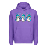 Purple snowman winter Premium Hoodie - JahusDesignShop