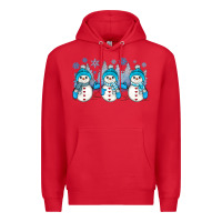 Red snowman winter Premium Hoodie - JahusDesignShop