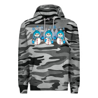 Slate Camo snowman winter Premium Hoodie - JahusDesignShop