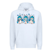 White snowman winter Premium Hoodie - JahusDesignShop