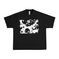 Black black and white cowhide backround Urban Heavy Tee - NancyCooperArtShop