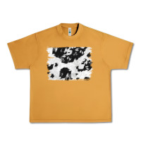 Peanut Butter black and white cowhide backround Urban Heavy Tee - NancyCooperArtShop