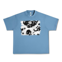 Pebble Blue black and white cowhide backround Urban Heavy Tee - NancyCooperArtShop