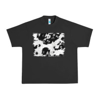 Pigment Black black and white cowhide backround Urban Heavy Tee - NancyCooperArtShop