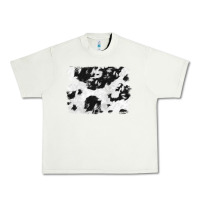 Pistachio black and white cowhide backround Urban Heavy Tee - NancyCooperArtShop