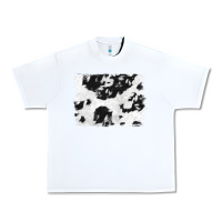 White black and white cowhide backround Urban Heavy Tee - NancyCooperArtShop