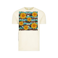 Vintage Arctic sunflower western seamless Vintage Tee - AdoDesignShop