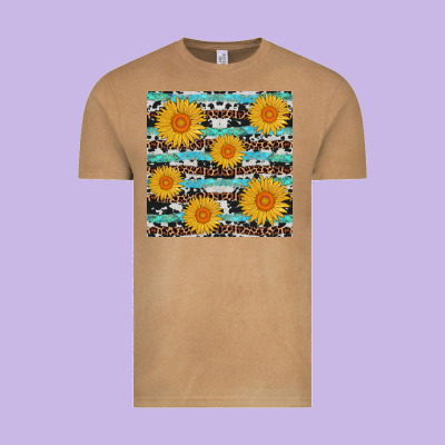 Sunflower Western Seamless Vintage Tee Designed By Adodesignshop