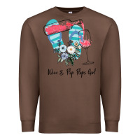 Chestnut Wine Flip Flops Girl Premium Sweatshirt - Bettercallsaul