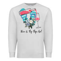 Dove Grey Wine Flip Flops Girl Premium Sweatshirt - Bettercallsaul