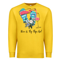 Lemon Wine Flip Flops Girl Premium Sweatshirt - Bettercallsaul