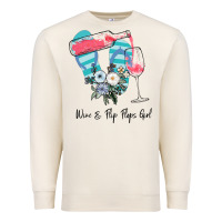 Sandshell Wine Flip Flops Girl Premium Sweatshirt - Bettercallsaul