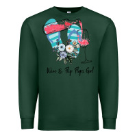 Sports Green Wine Flip Flops Girl Premium Sweatshirt - Bettercallsaul