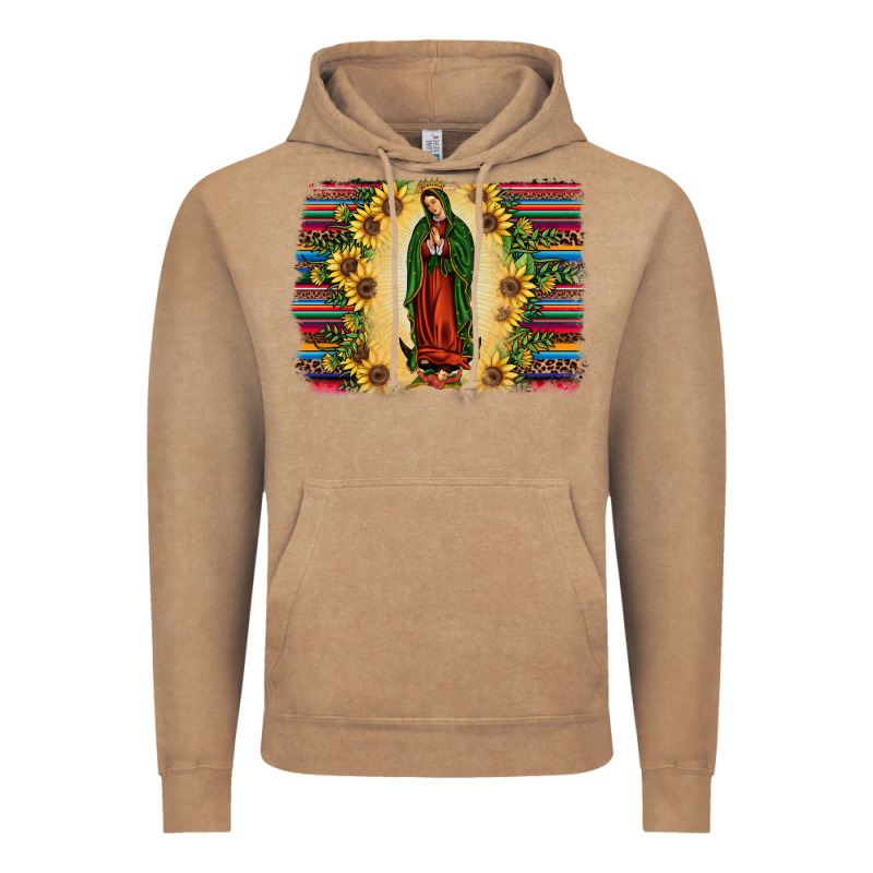 Serape Our Lady Of Guadalupe2 Vintage Hoodie by JahusDesignShop | Teevron