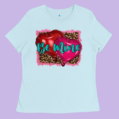 Valentine's Day Be Mine Ladies Tee Designed By Ranaportraitstore