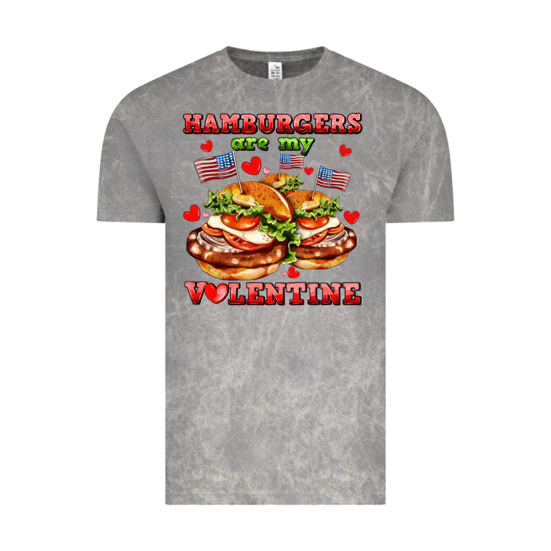 Hamburger Are My Valentine Vintage Tee by AdoDesignShop | Teevron