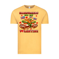 Vintage Mustard hamburger are my valentine Vintage Tee - AdoDesignShop