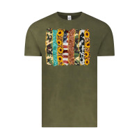 Vintage Olive western brushstroke Vintage Tee - AdoDesignShop